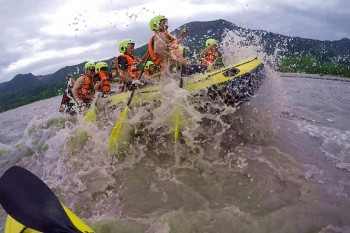 "Active" rafting tour on the Rioni river
