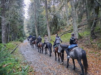 Horse riding in the Likani Park