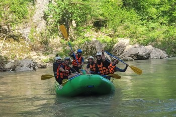 Rafting on the Tekhuri River